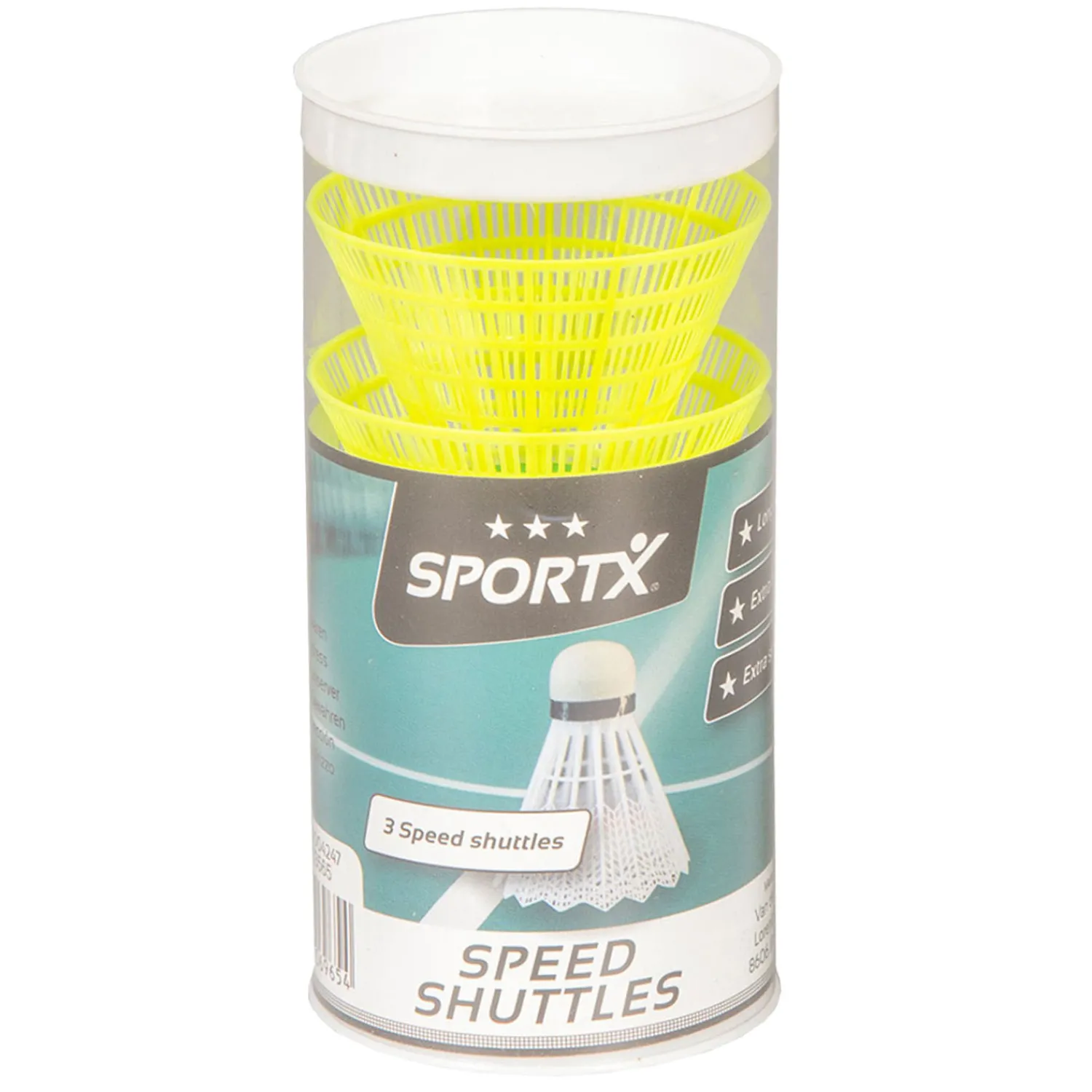 Speed Badminton Shuttles in Koker 3st.>SportX