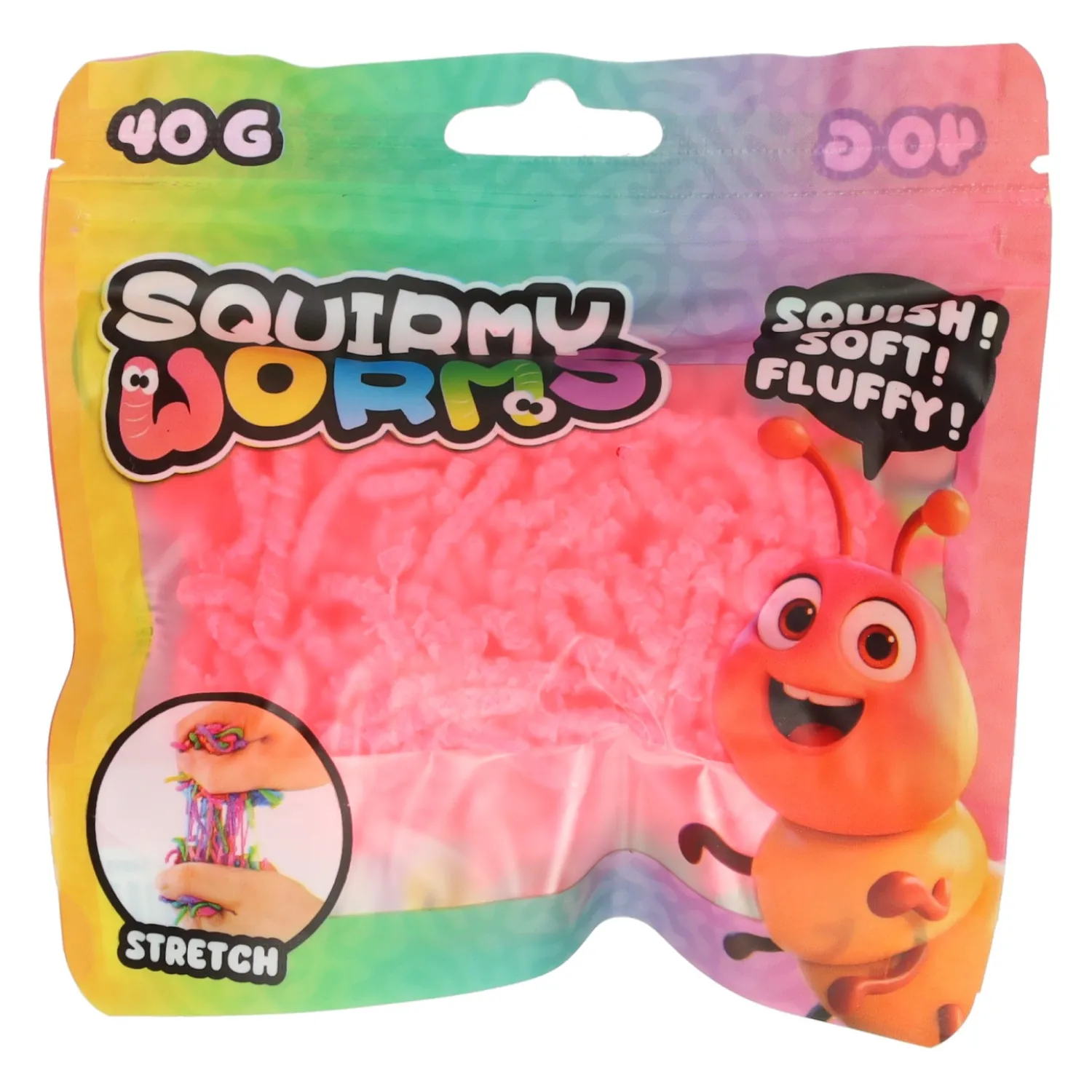 Squirmy Wormen Kleur - 40gr.-Johntoy New