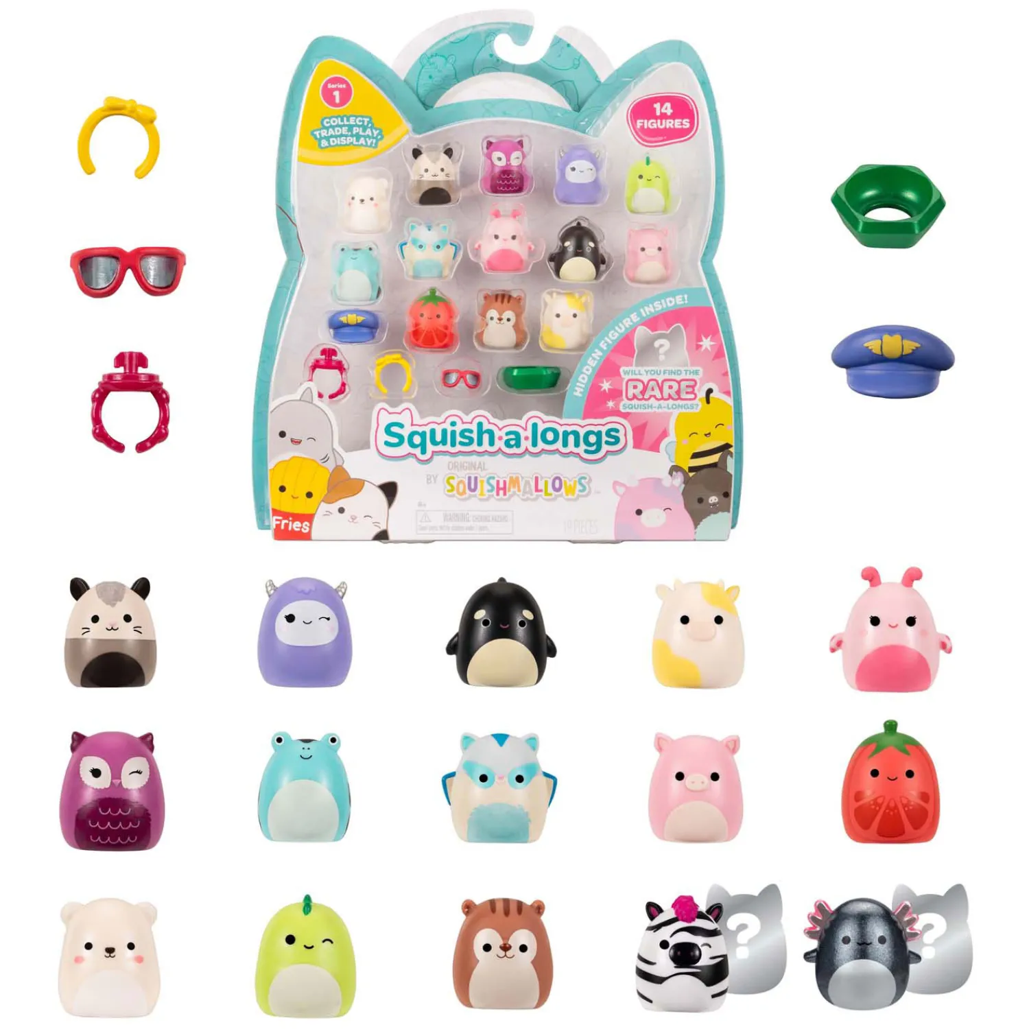 - Squish-a-longs Speelfiguren - Style 2, 14dlg.-Squishmallows New