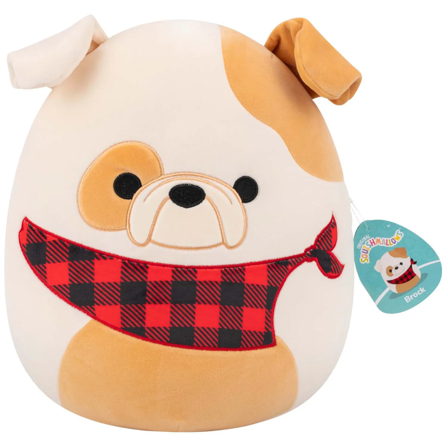 Squishmallows Knuffel Pluche - Brock the Buldog - 30cm>Jazwares Outlet
