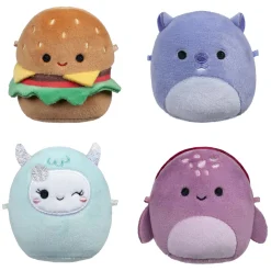 Knuffel Pluche Micromallows - Carl, Yollie, Javari, Tudor, 4-pack>Squishmallows Outlet