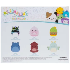 Squishmallows Knuffel Pluche Micromallows - Elin, Altman, Gideon, Agnolo, Safiyah, Connie, 6-Pack Hot