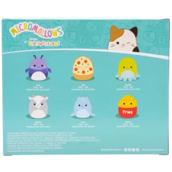 Knuffel Pluche - Micromallows Floyd, Pep, Lune, Walkers, Orphine, Axel, 6-Pack-Squishmallows