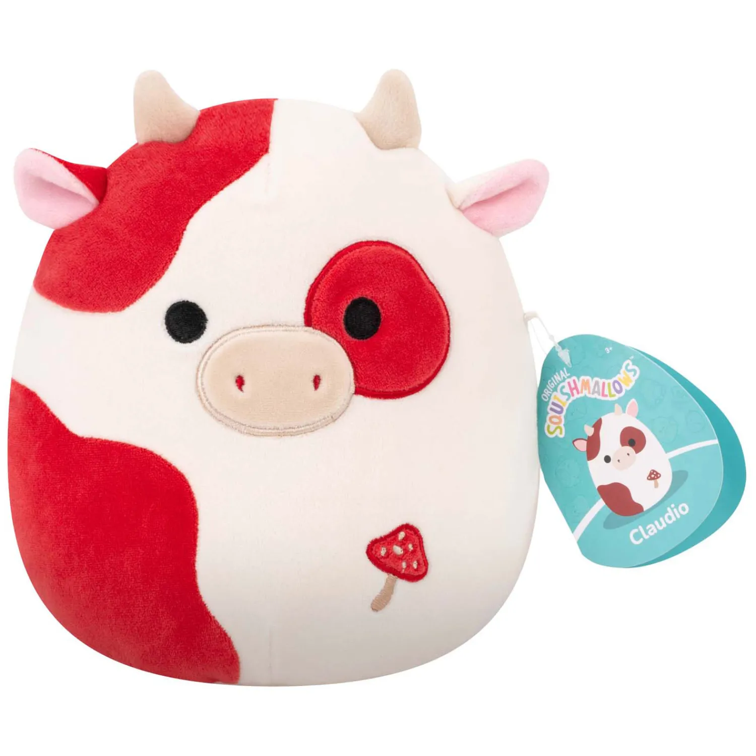 Jazwares Squishmallows Knuffel Pluche - Claudio the Red Mushroom Cow - 19cm Discount