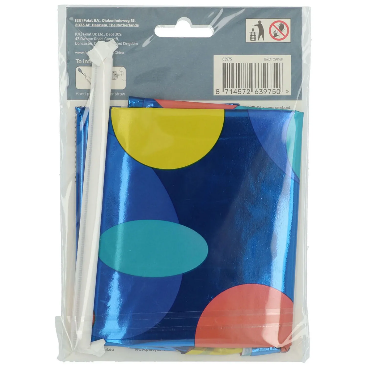 Staande Folieballon Colorful Dots Cijfer 5 - 72cm>Folat BV Outlet