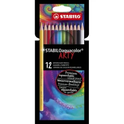 Stabilo Aquacolor - Aquarel Kleurpotlood - ARTY - Set 12 St. Discount