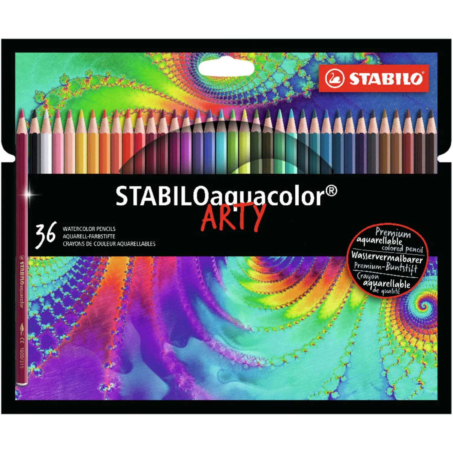 Aquacolor - Aquarel Kleurpotlood - ARTY - Set 36 St.>Stabilo Clearance