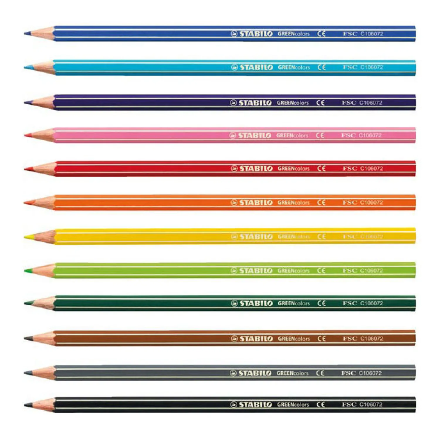 GREENcolors - Kleurpotloden - ARTY - Set 12 Stuks-Stabilo Outlet