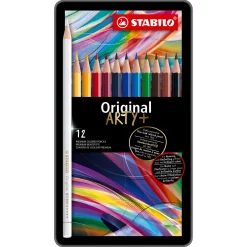 Original - Kleurpotlood Met Dunne Kern - Metalen Set 12 St.-Stabilo Discount
