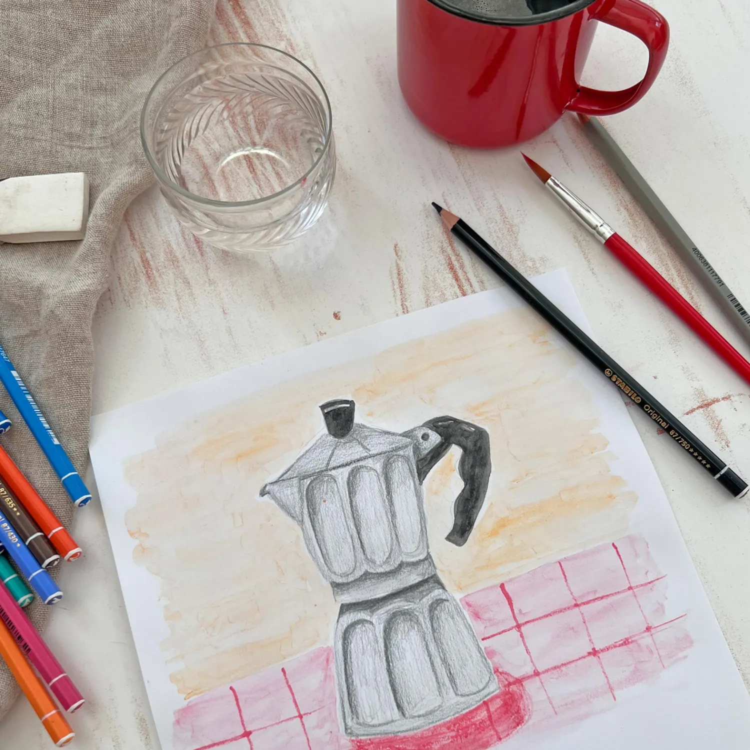 Original - Kleurpotlood Met Dunne Kern - Metalen Set 12 St.-Stabilo Discount