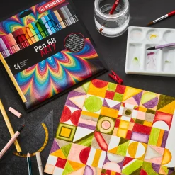 Pen 68 - Viltstift - Metalen Doos Met 10 Stuks-Stabilo Sale