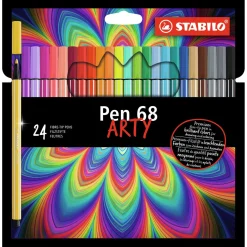 Pen 68 - Viltstift - ARTY - Set Met 24 Stuks>Stabilo New