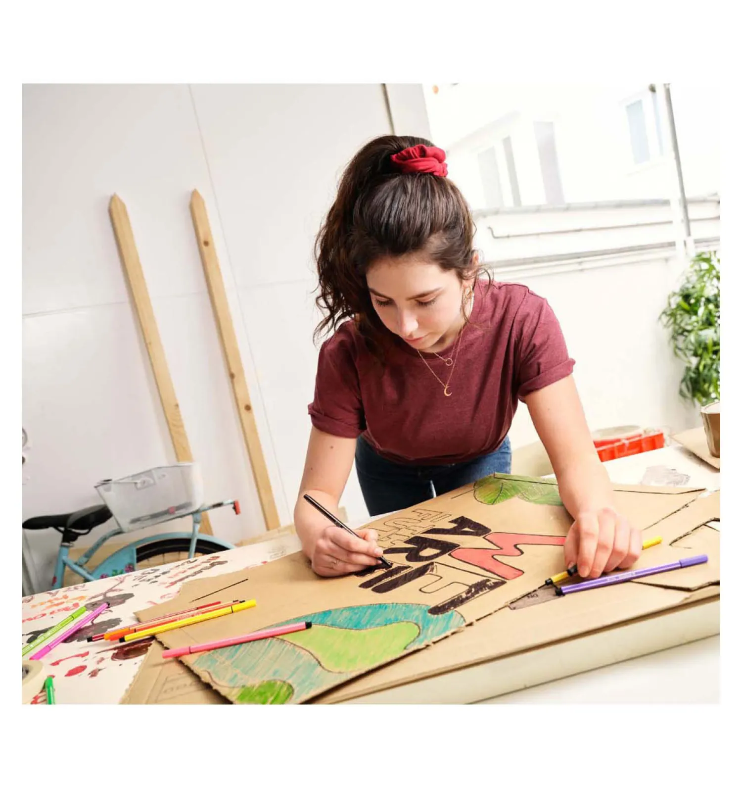 Pen 68 - Viltstift - ColorParade - Set 20 Stuks- Antraciet/Lichtblauw-Stabilo Outlet