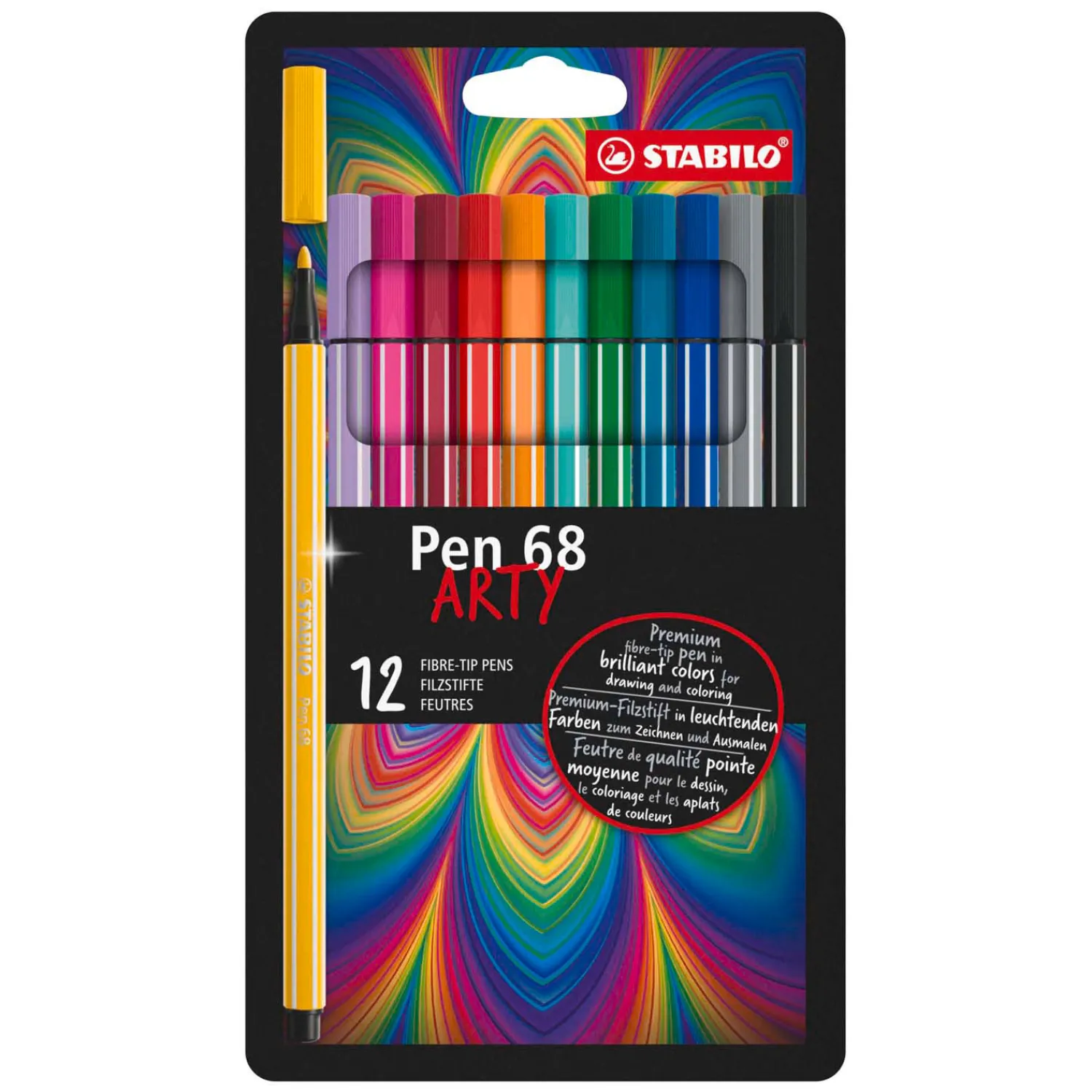 Pen 68 - Viltstift - ARTY - Set Met 12 Sets-Stabilo Online