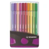 Stabilo Pen 68 - Viltstift - ColorParade - Set 20 Stuks- Antraciet/Roze New