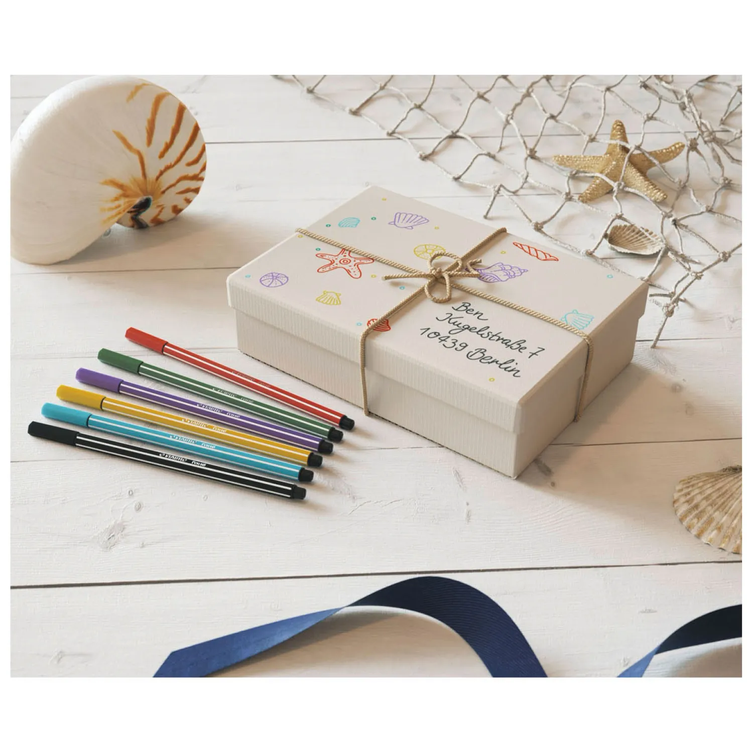 Pen 68 - Viltstift - Azuurblauw (68/57)>Stabilo Online