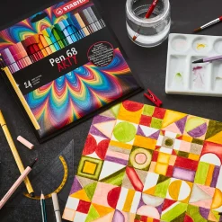 Pen 68 - Viltstift - Metalen Doos Met 30 Stuks-Stabilo Clearance