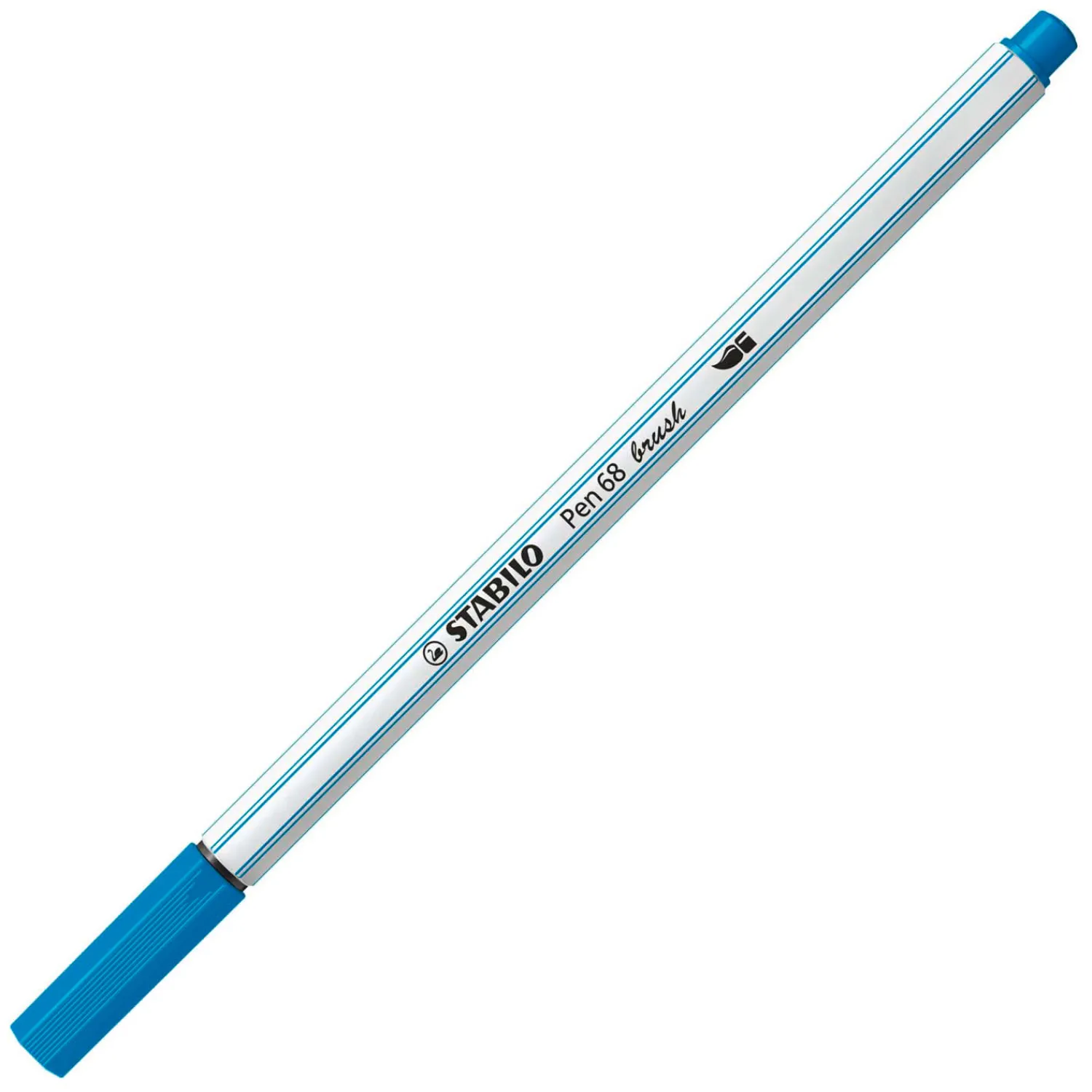 Stabilo Pen 68 Brush - Viltstift - Lichtblauw (31) Discount