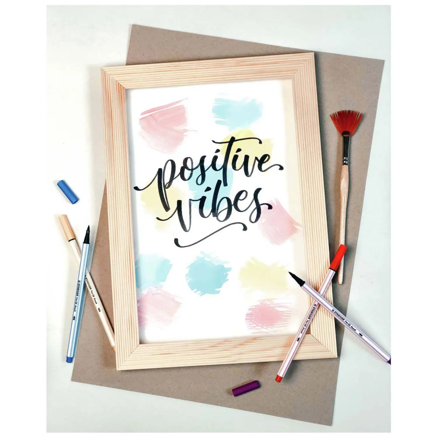 Stabilo Pen 68 Brush - Viltstift - Lichtblauw (31) Discount