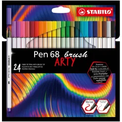 Pen 68 Brush - Viltstift - ARTY - Set Met 24 Stuks>Stabilo Online