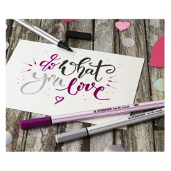 Stabilo Pen 68 Brush - Viltstift - Donkerrood (50) Hot