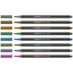 Pen 68 Metallic -  Viltstift - Metalen Set Met 8 Stuks><noscript><img width=