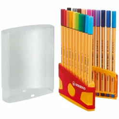Stabilo point 88 - Fineliner - ColorParade - Set 20 Stuks Hot