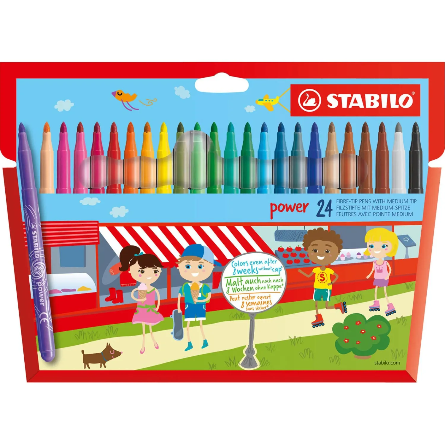 Stabilo power - Viltstift - Set Met 24 Stuks