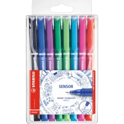 Stabilo SENSOR - Fineliner 0.3 mm - Set Met 8 Stuks