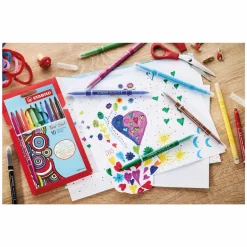 Stabilo Trio 2 in 1 - Viltstift En Fineliner In Een - Set 10 Stuks Discount