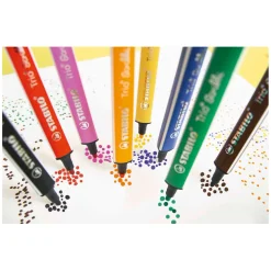 Trio Scribbi - Viltstift Met Meeverende Punt - Set 14 St.-Stabilo Best