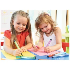 Trio Scribbi - Viltstift Met Meeverende Punt - Set 14 St.-Stabilo Best