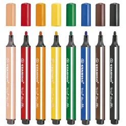 Trio Scribbi - Viltstift Met Meeverende Punt - Set 8 Stuks>Stabilo Best