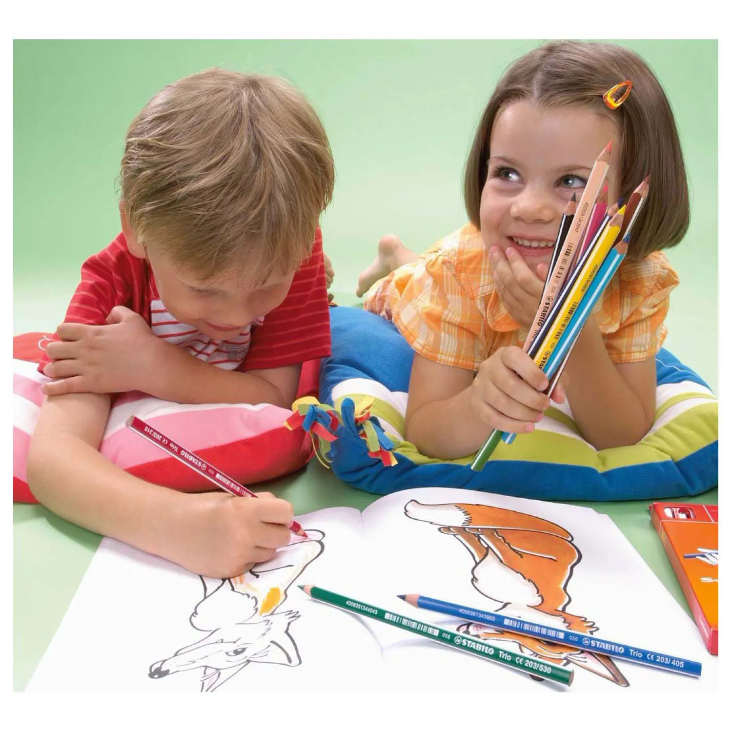 Stabilo Trio Thick - Dik Driekantig Kleurpotlood - Set 12 St. Sale