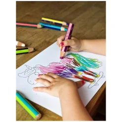 STABILO woody 3 in 1 Duo - Multitalent Kleurpotlood - Set 5 St. + Puntenslijper New