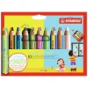 woody 3 in 1 Duo - Multitalent Kleurpotlood - Set 10 St. + Puntenslijper-STABILO Online