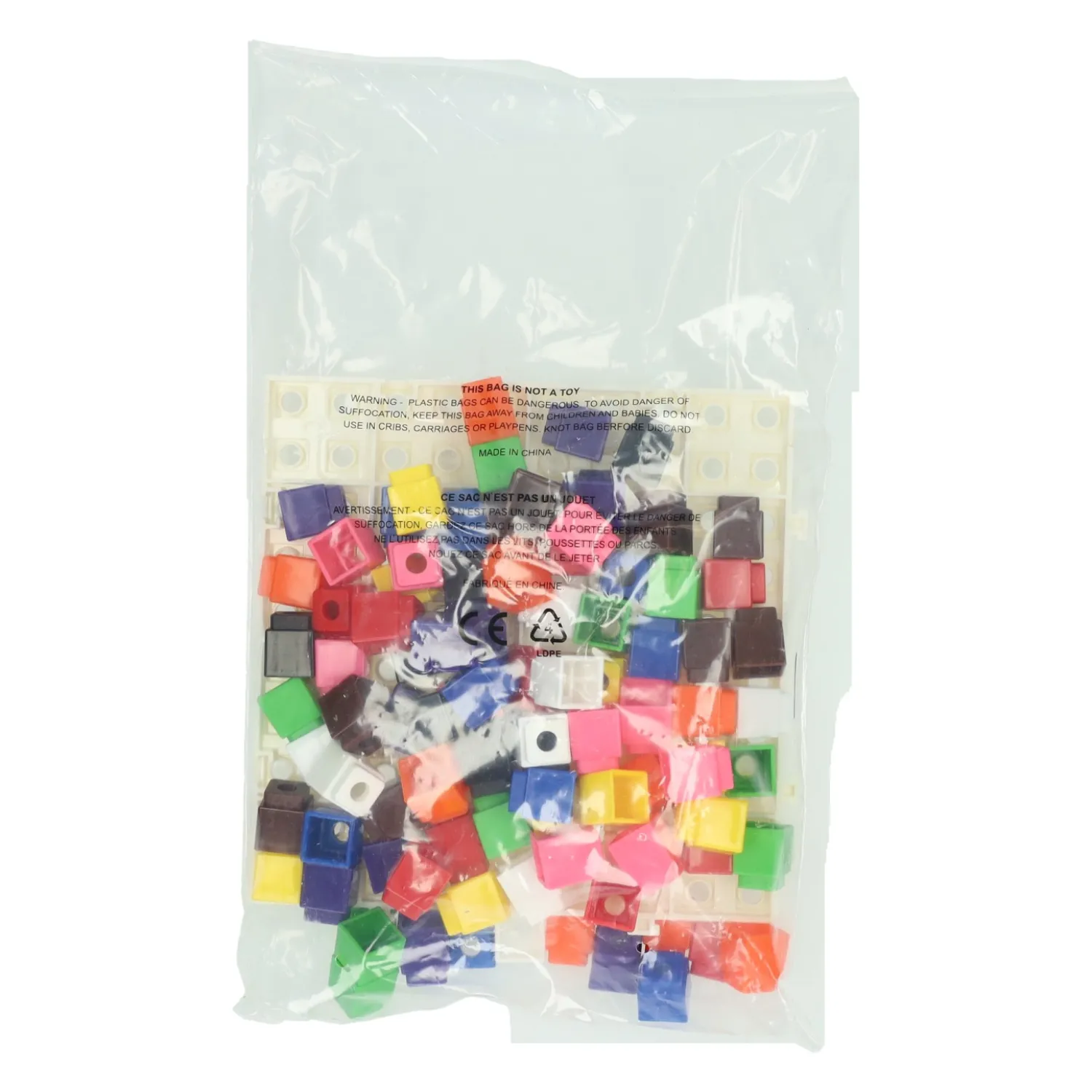 Stapelblokjes met Grondplaat - 100dlg.- New