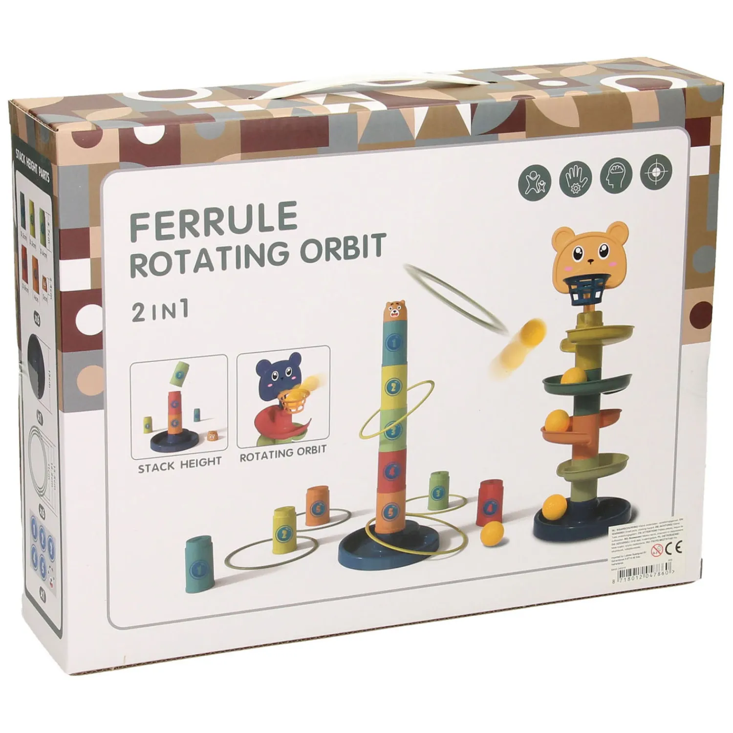 Stapeltoren, Ringwerpen en Ballentoren 3in1 New