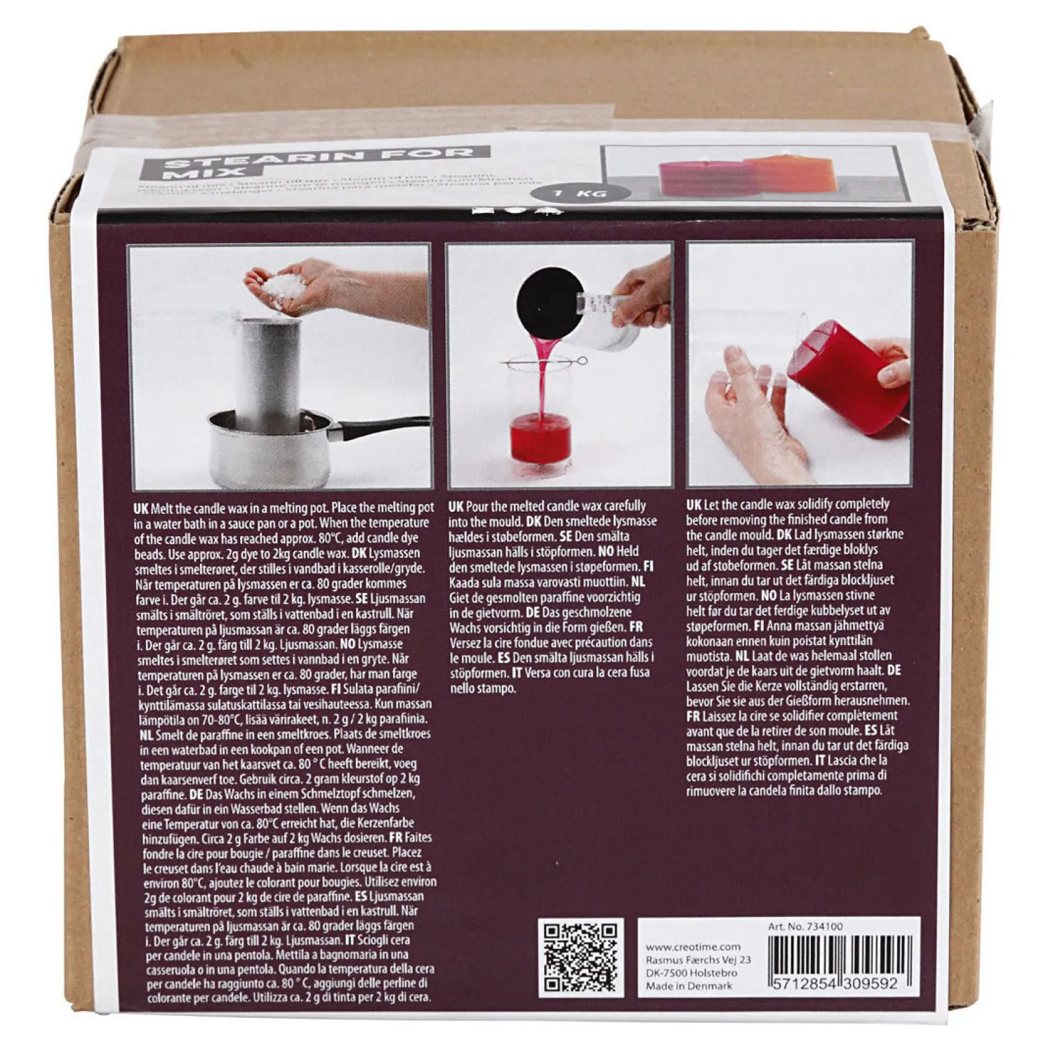 Stearine Om Te Mengen, 1kg>Creativ Company Outlet