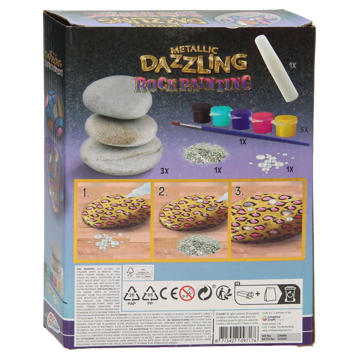 Stenen Schilderen Metallic-Grafix New