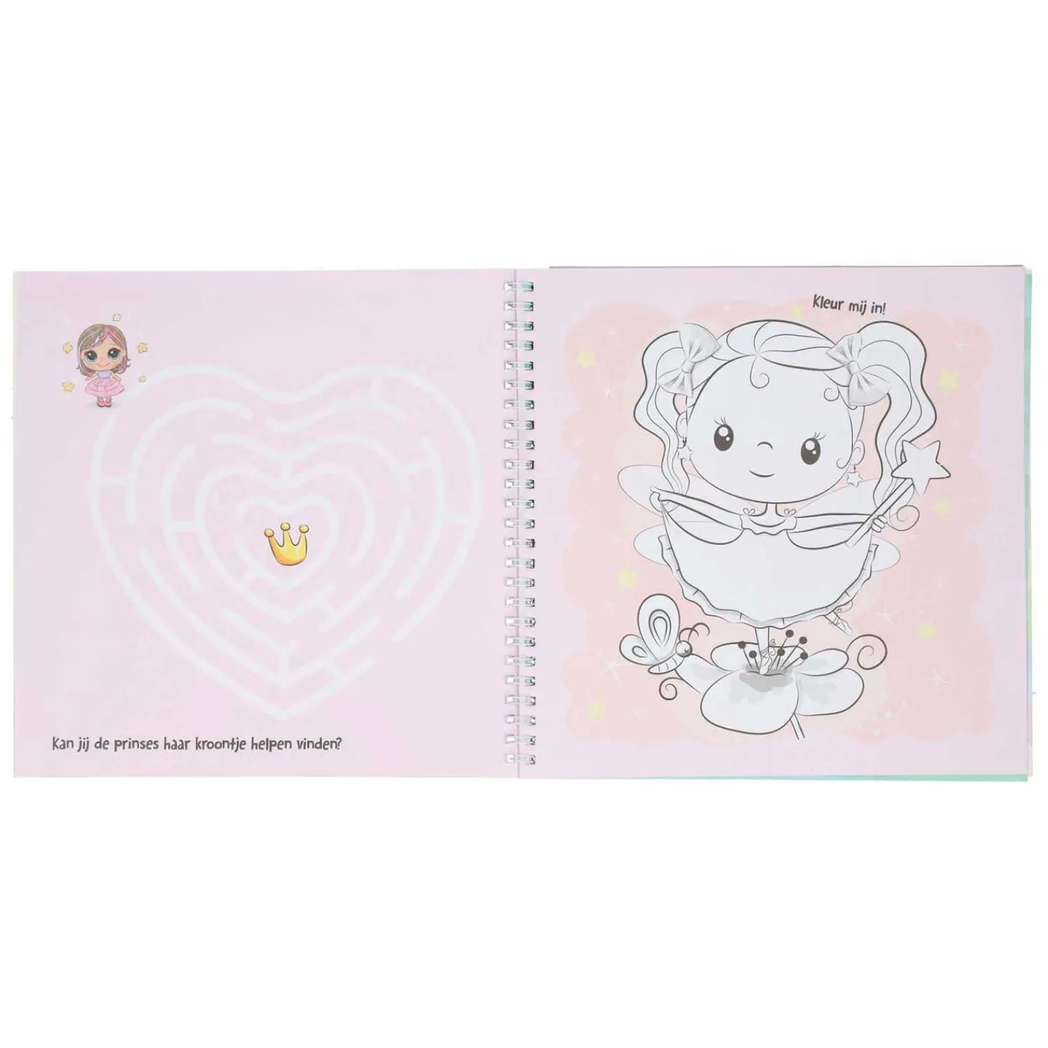 Mondikaarten Sticker- en Sjablonenboek Ik hou van Prinsessen