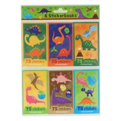 Sticker Uitdeelboekjes Dinosaurus, 6st.-Wins Holland Clearance