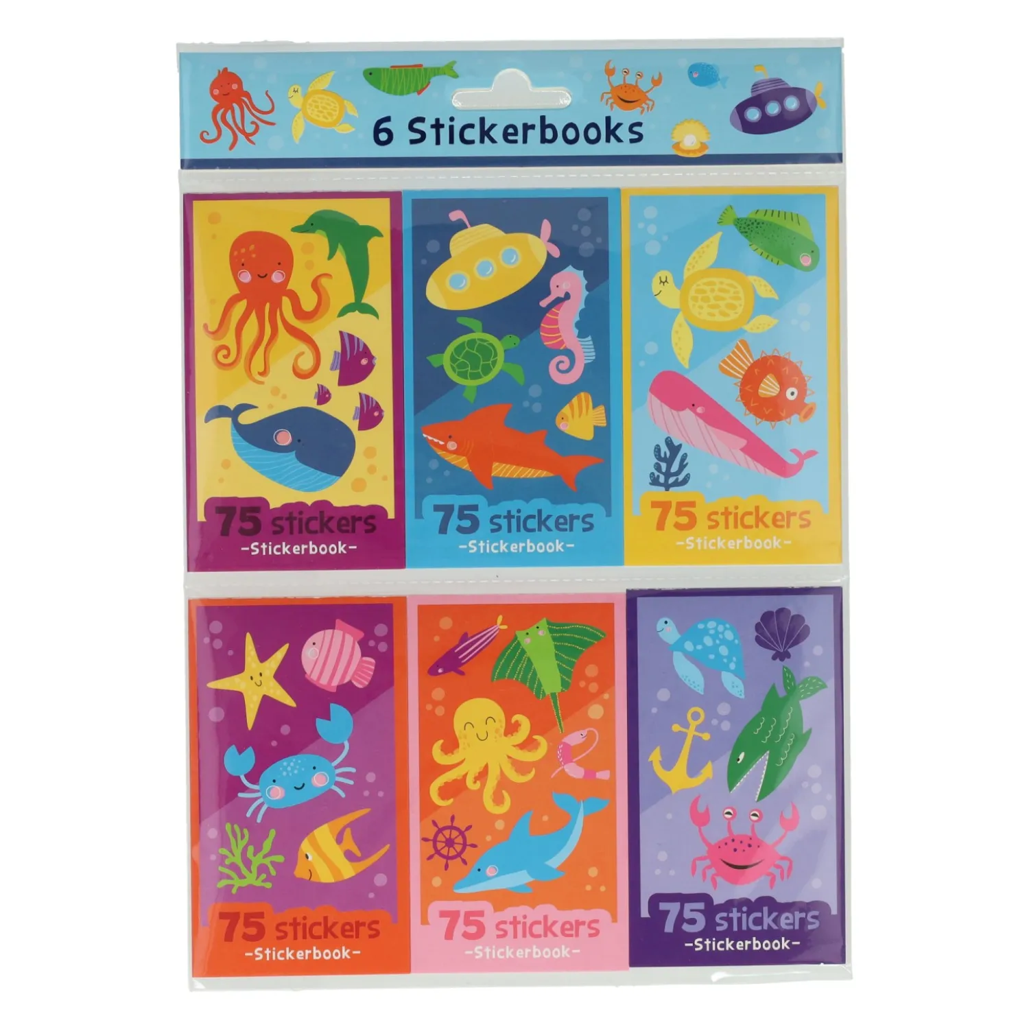 Sticker Uitdeelboekjes Onderwaterwereld, 6st.>Wins Holland Hot