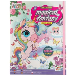 Stickerboek Magical Fantasy met 200 Stickers>Grafix Best