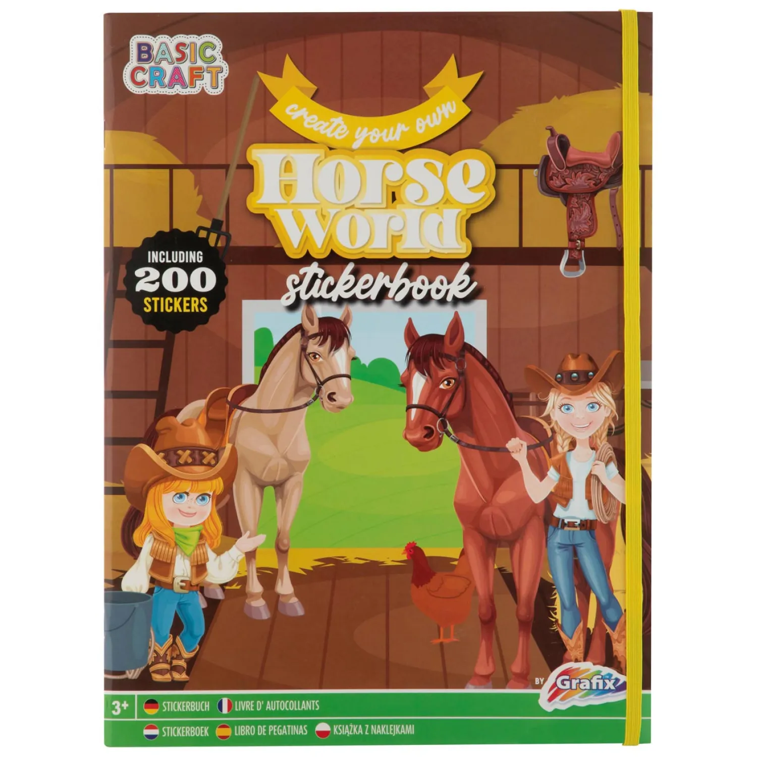 Stickerboek Magische Paarden, 200 stickers>Grafix Online