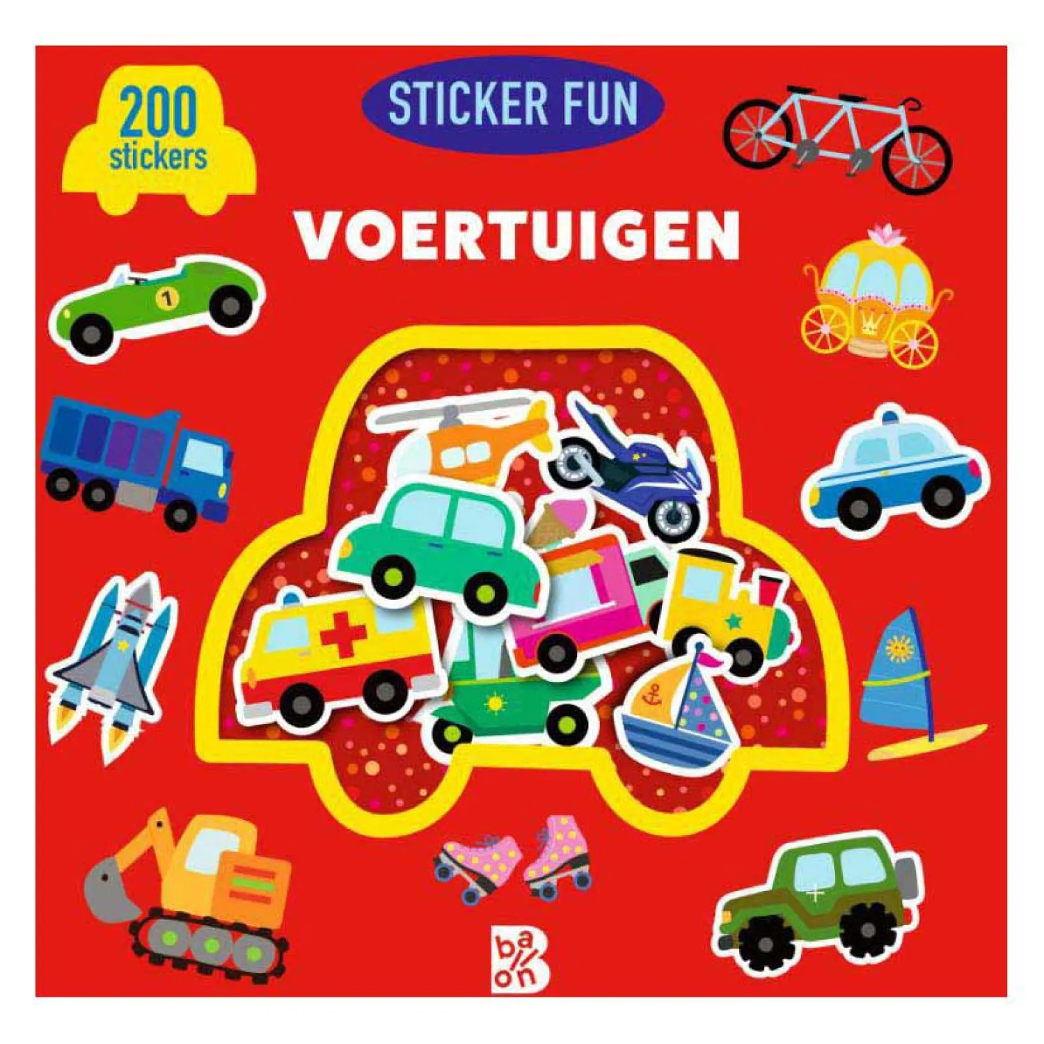 Stickerboek Sticker Fun -Voertuigen 200 stickers 3-4 jaar>Standaard Uitgeverij Online