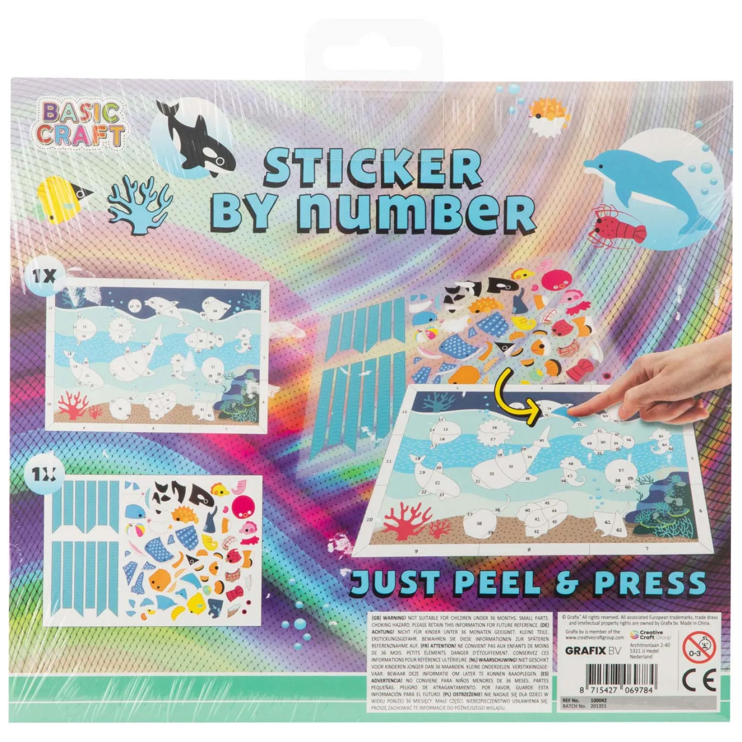 Grafix Stickeren op Nummer - Onderwaterwereld New