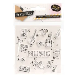 Stickers 3D Muziek Design Discount