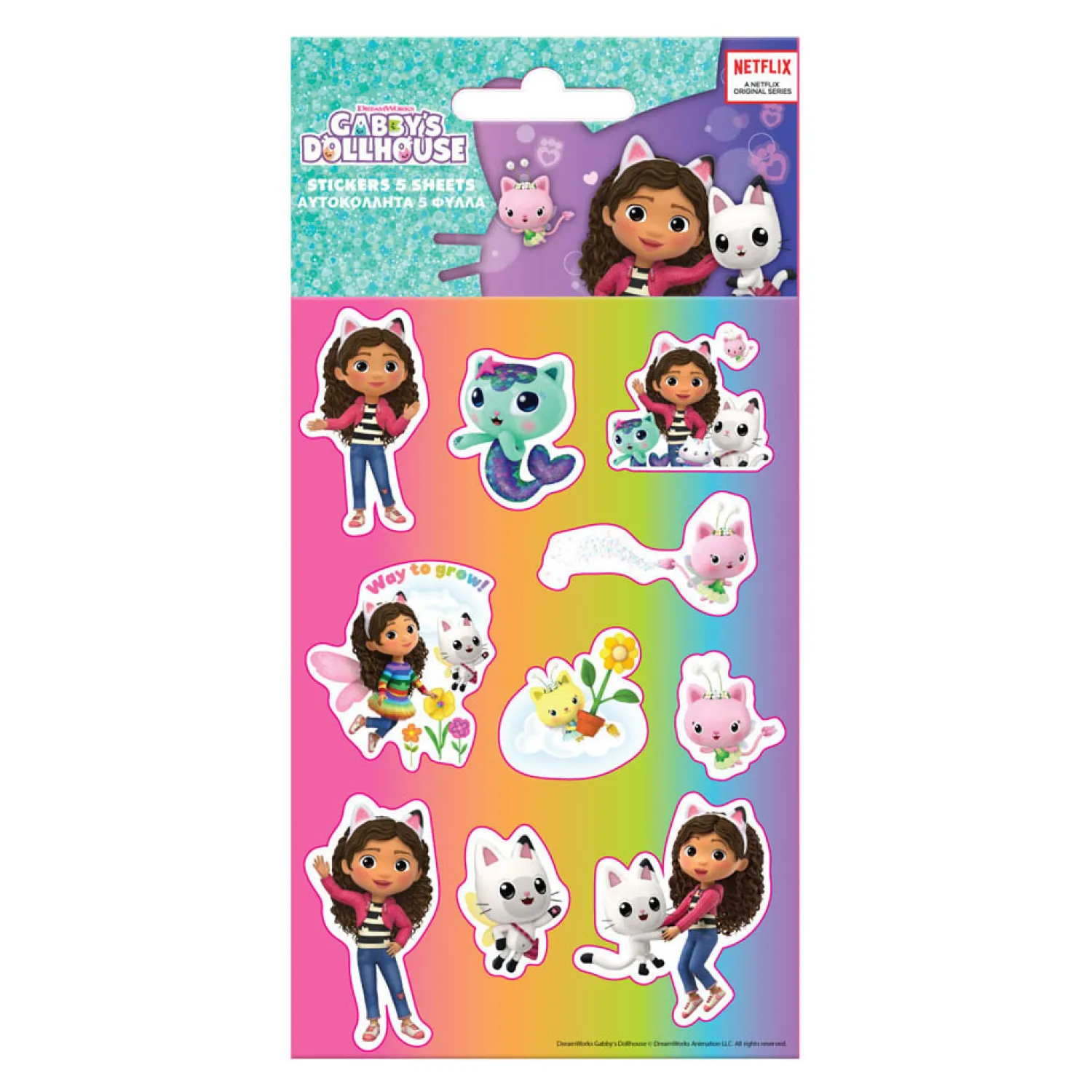 Stickers Gabby's Poppenhuis, 5 Vellen Clearance