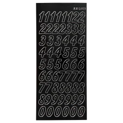 Stickers Grote Cijfers Zwart, 1 Vel>Creativ Company Clearance